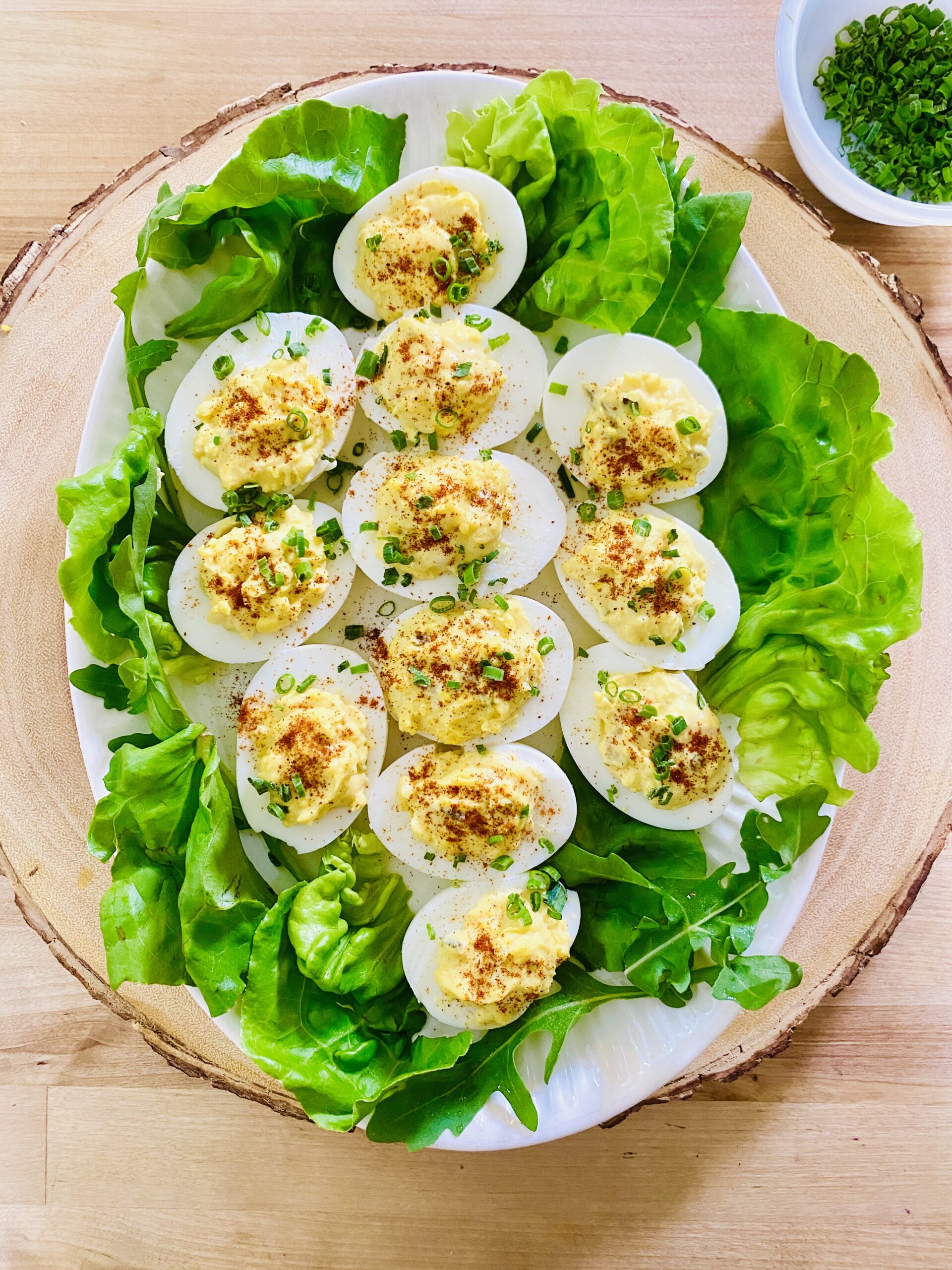 Mom’s Deviled Eggs with Relish Recipe - Natural Kitchen Cooking School