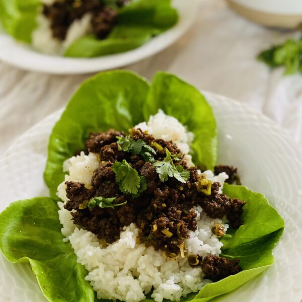 Korean Ground Beef Bowls (that aren’t spicy) - Natural Kitchen Cooking