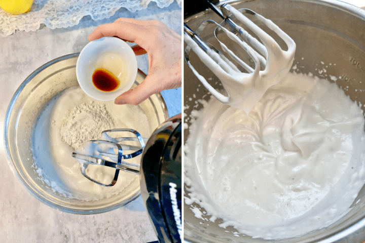 Aquafaba Meringue Or Whipped Cream Natural Kitchen Cooking School